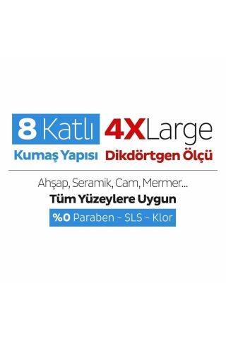Sleepy Easy Clean Çamaşır Suyu Katkılı Mopa Uyumlu Yer Temizlik Havlusu 6x50 (300 YAPRAK)