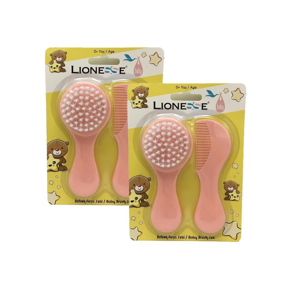 Tarko Lionesse Fırça Tarak Seti - Pembe x 2