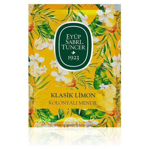 Klasik Limon Kolonyalı Mendil 50'li (Büyük Boy)