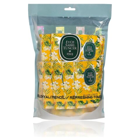 Klasik Limon Kolonyalı Mendil 50'li (Büyük Boy)