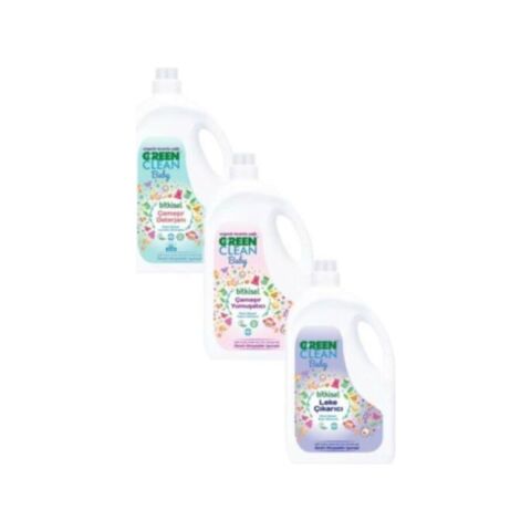 Green Clean Green Clean Bitkisel Çamaşır Deterjanı + Yumuşatıcı + Leke Çıkarıcı 2750ml