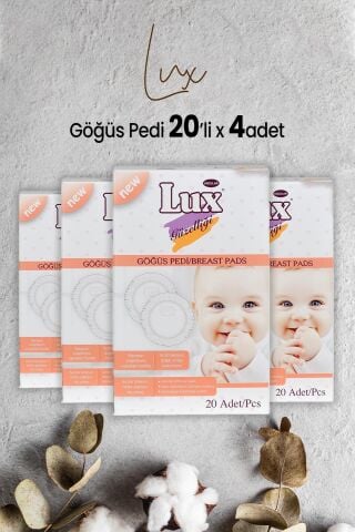 Lux Göğüs Pedi 20' li x 4 Adet