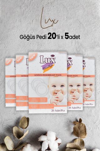 Lux Göğüs Pedi 20' li x 5 Adet