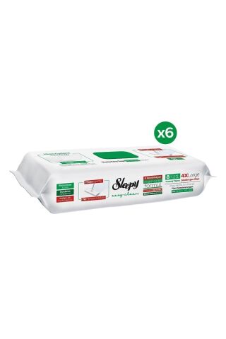 Sleepy Beyaz Sabun Katkılı Mopa Uyumlu Yer Temizlik Havlusu 50 Yaprak 6'lı