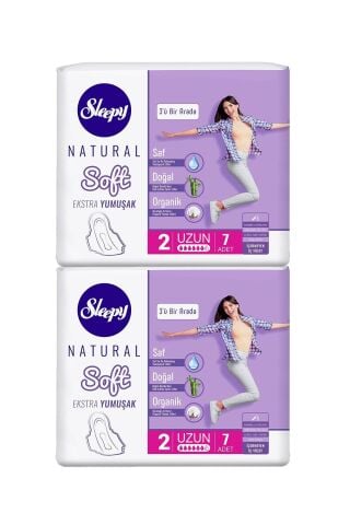 Sleepy Natural Hijyenik Ped Soft Uzun 7 Adet - 2 Adet