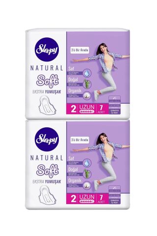 Sleepy Natural Hijyenik Ped Soft Uzun 7 Adet - 2 Adet