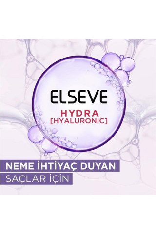 Elseve Hydra Hyaluronik Şampuan 390 Ml,Bakım Kremi 390 ml, Maske 300 ml ve ROSIE