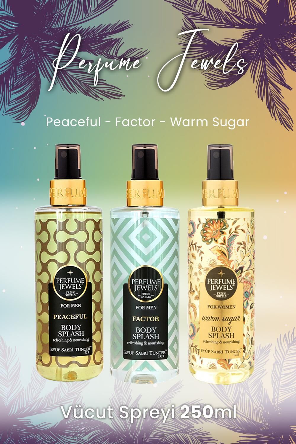 Eyüp Sabri Tuncer Vücut Spreyi Peaceful, Factor ve Warm Sugar