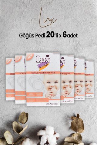 Lux Göğüs Pedi 20' li x 6 Adet