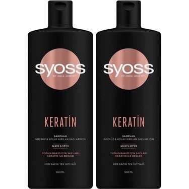 Syoss Şampuan Keratin Mükemmeliği 500 ML x 2 Adet