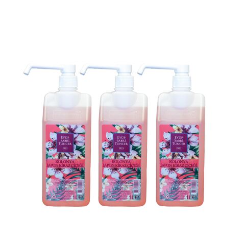 Eyüp Sabri Tuncer Japon Kiraz Çiçeği Kolonyası Sprey Şişe 1 lt x 3