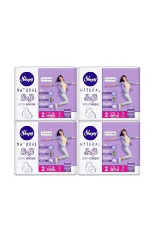 Sleepy Natural Hijyenik Ped Soft Uzun 7 Adet - 4 Adet