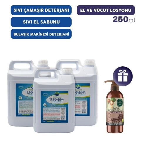 Turmepa Ev Temizlik Seti 6, El ve Vücut Losyonu Hediye