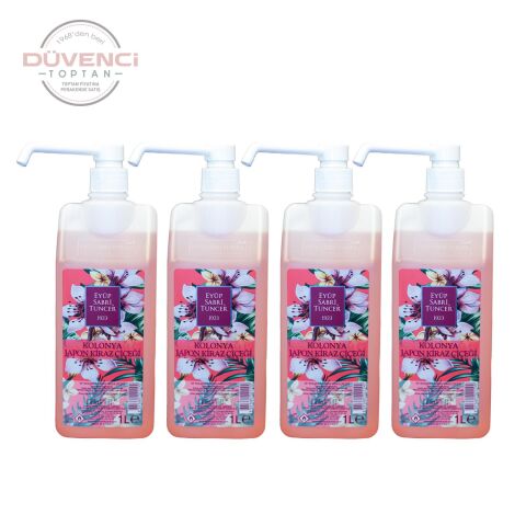 Eyüp Sabri Tuncer Japon Kiraz Çiçeği Kolonyası Sprey Şişe 1 lt x 4