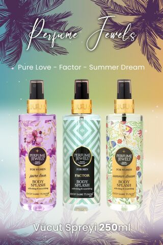Eyüp Sabri Tuncer Vücut Spreyi Pure Love, Factor ve Summer Dream