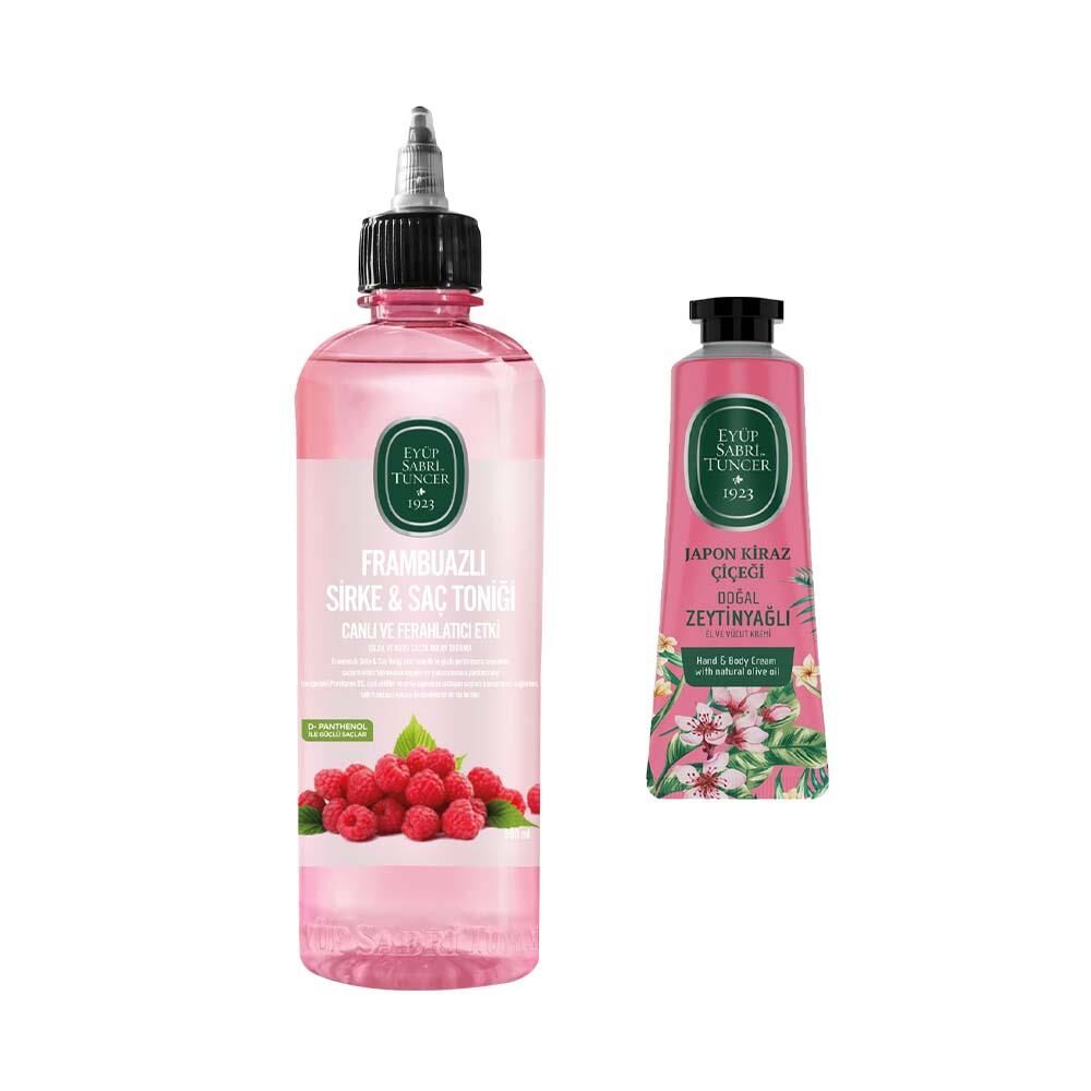 Frambuazlı Sirke & Saç Toniği 500 ml Ve Japon Kiraz Çiçeği 50 ml