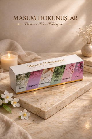 Rosie Masum Dokunuşlar – 6’lı Çubuklu Oda Kokusu Hediye Seti