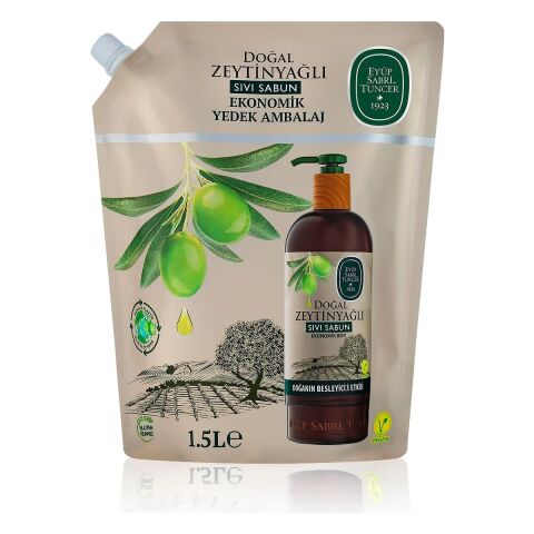 Eyüp Sabri Tuncer Doğal Zeytinyağlı Sıvı Sabun 1,5 Lt - Yedek Ambalaj