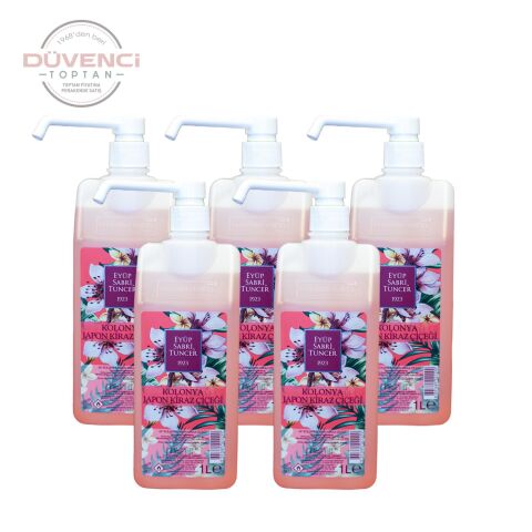 Eyüp Sabri Tuncer Japon Kiraz Çiçeği Kolonyası Sprey Şişe 1 lt x 5 Adet