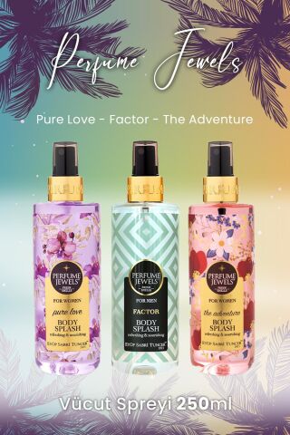 Eyüp Sabri Tuncer Vücut Spreyi Pure Love, Factor ve The Adventure