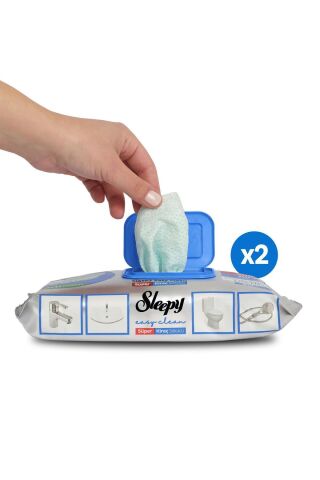 Sleepy Easy Clean Süper Kireç Sökücü Havlu 2X30 (60 Yaprak)