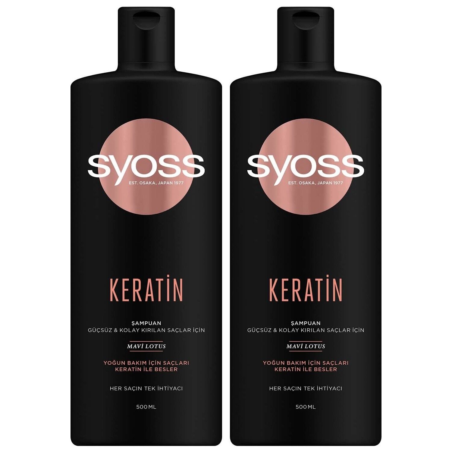 Syoss Şampuan Keratin Mükemmeliği 500 ML x 2 Adet