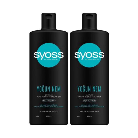 Syoss Yoğun Nem Şampuan 500 ml x 2