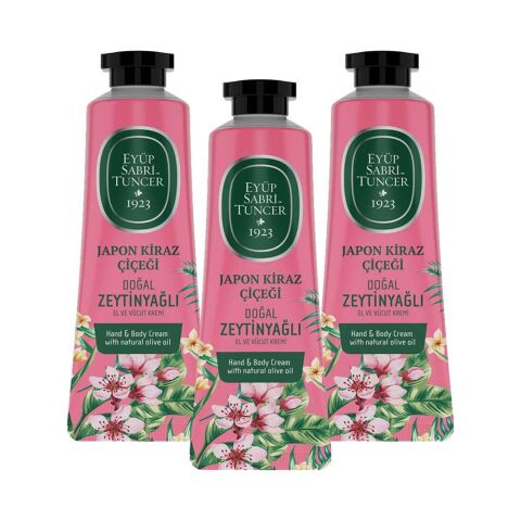 Eyüp Sabri Tuncer El ve Vücut Kremi Japon Kiraz Çiçeği 50 ml x 3