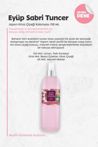 Eyüp Sabri Tuncer  Japon Kiraz Çiçeği Kolonyası 150 ML
