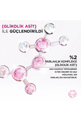 Elseve Glycolic Gloss Mükemmel Parlaklık Şampuan 200ml + Glycolic Gloss Pürüzsüzleştirici Saç Kremi 150ml ve ROSIE
