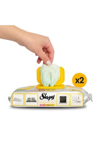 Sleepy Easy Clean Süper Yağ Çözücü Havlu 2X30 (60 Yaprak)