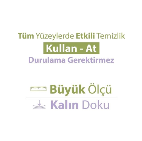 Turco Doğadan Lavantalı Yüzey Temizlik Havlusu 100 Yaprak