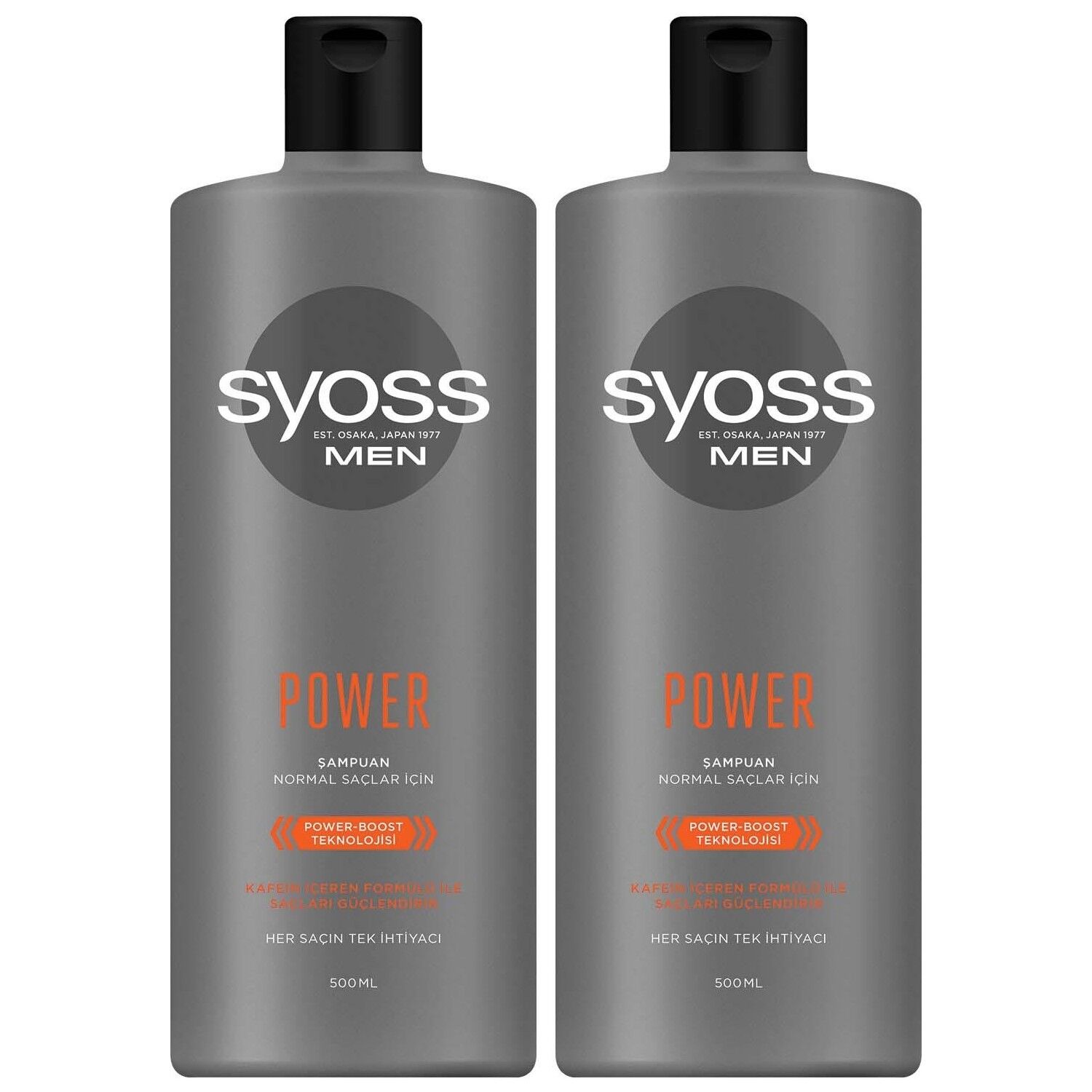 Syoss Men Power Şampuan 500 ML x 2 Adet