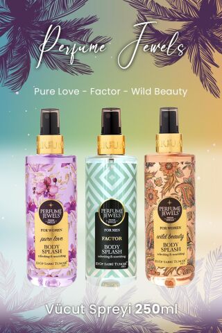 Eyüp Sabri Tuncer Vücut Spreyi Pure Love, Factor ve Wild Beauty