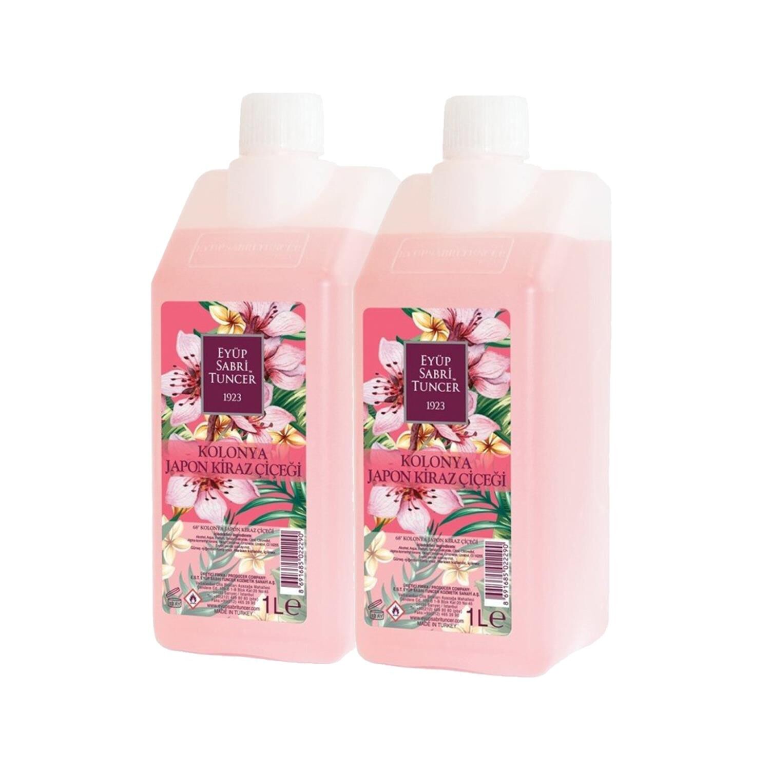 Eyüp Sabri Tuncer Japon Kiraz Çiçeği Kolonyası Yedek Şişe 1 lt x 2 Adet
