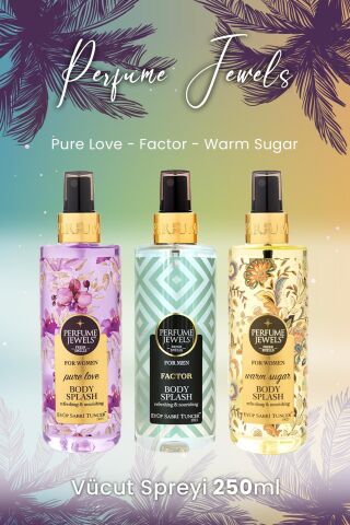 Eyüp Sabri Tuncer Vücut Spreyi Pure Love, Factor ve Warm Sugar