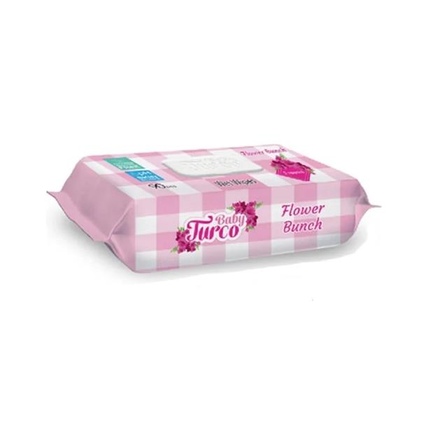 Baby Turco Frezya Çiçek Buketi 90 Yaprak Islak Havlu