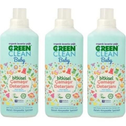 U Green Clean Baby Çamaşır Deterjanı 1 L x 3