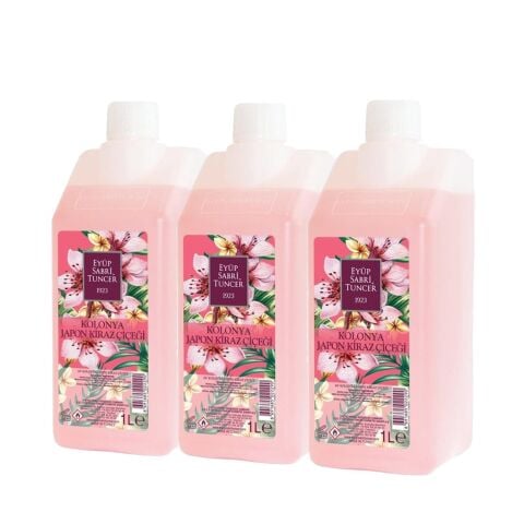 Eyüp Sabri Tuncer Japon Kiraz Çiçeği Kolonyası Yedek Şişe 1 lt  x 3 Adet