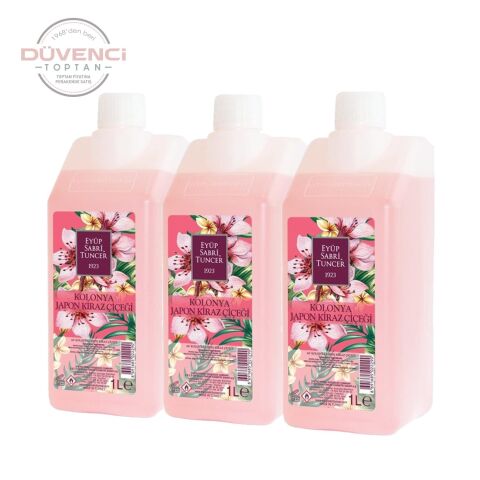 Eyüp Sabri Tuncer Japon Kiraz Çiçeği Kolonyası Yedek Şişe 1 lt  x 3 Adet