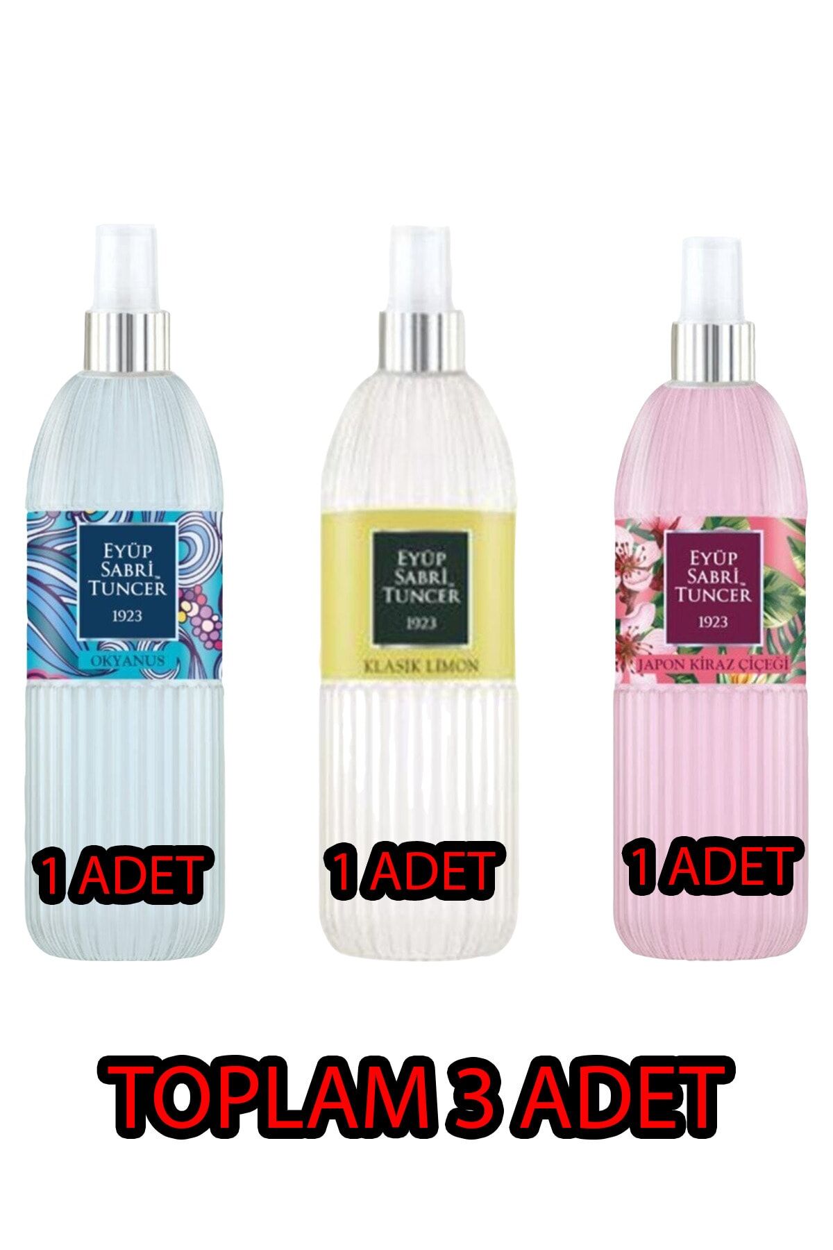 Eyüp Sabri Tuncer Klasik Limon, Okyanu ve Japon Kiraz Çiçeği Kolonyası 150 ml Sprey