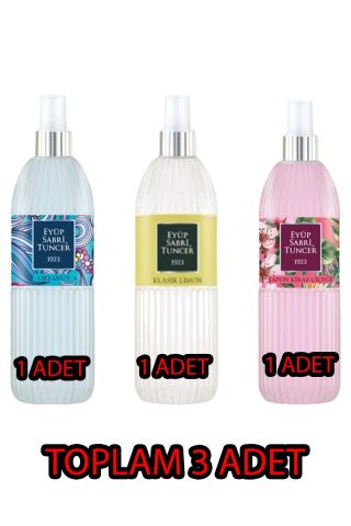 Eyüp Sabri Tuncer Klasik Limon, Okyanu ve Japon Kiraz Çiçeği Kolonyası 150 ml Sprey