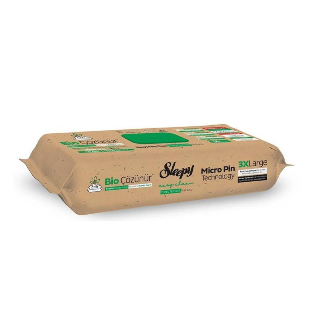 Sleepy Easy Clean Bio Çözünür Çay Ağacı Ve Misket Limonu Yüzey Temizlik Havlusu 50'li