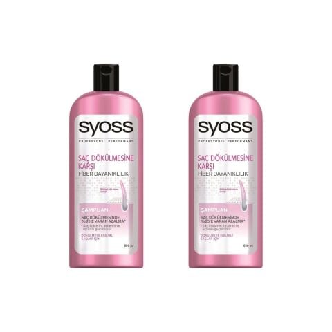 Syoss Şampuan Saç Dökülmesine Karşı 500 ml x 2 Adet
