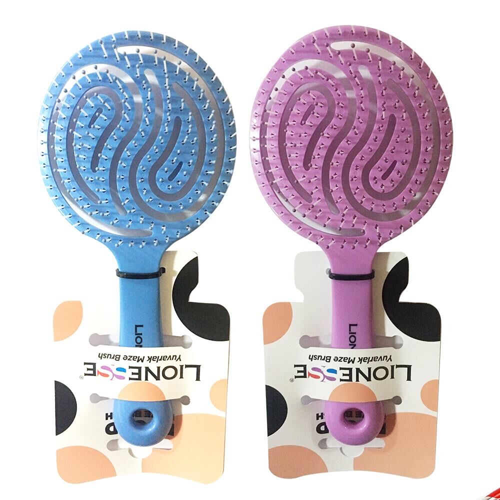 Tarko Lionesse Saç Fırçası Yuvarlak Mor ve Mavi
