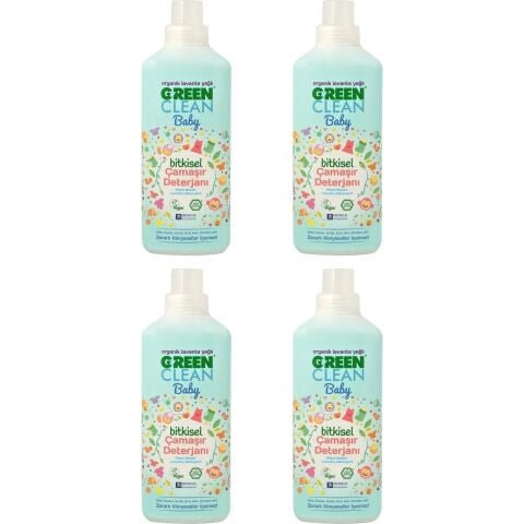 U Green Clean Baby Çamaşır Deterjanı 1 L x 4