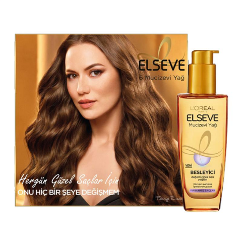 Elseve Sarı Saç Kurtarıcı Bakım Seti Mor Şampuan 200 ml, Mucizevi Yağ 100 ml, Pürüzsüzleştirici Serum 100 ml ve ROSIE