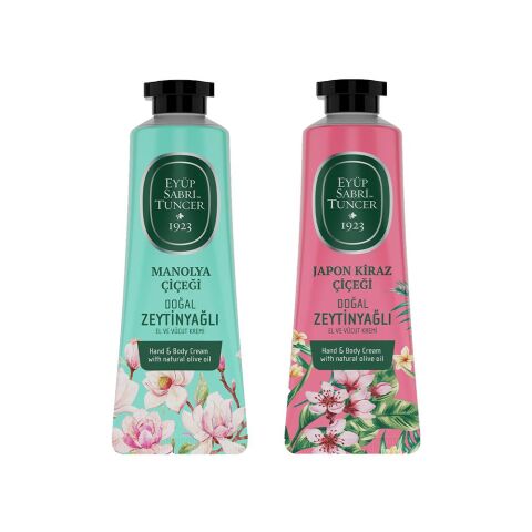 Eyüp Sabri Tuncer El ve Vücut Kremi Manolya Çiçeği ve Japon Kiraz Çiçeği 50 ml