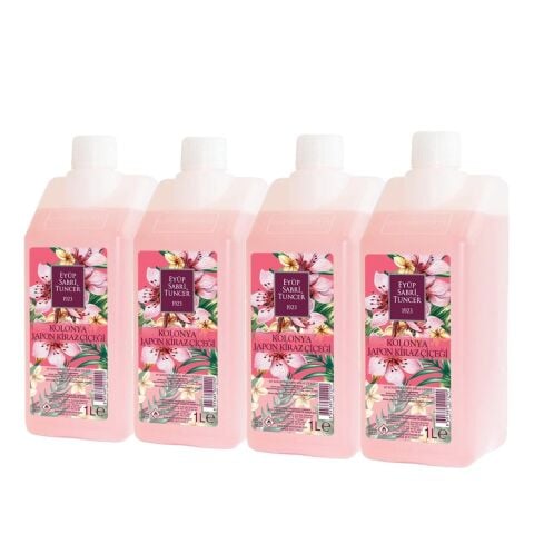 Eyüp Sabri Tuncer Japon Kiraz Çiçeği Kolonyası Yedek Şişe 1 lt x 4 Adet