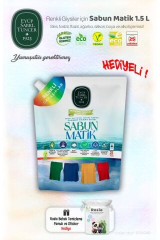 Eyüp Sabri Tuncer Renkliler Sıvı Sabun Matik 1.5 L ve ROSIE Hediye